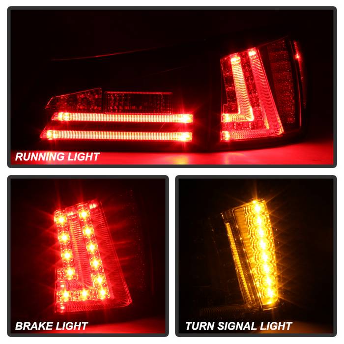 Spyder Lexus IS250 06-08 LED Tail Lights Black Smoke ALT-YD-LIS06-LED-BSM 5080790
