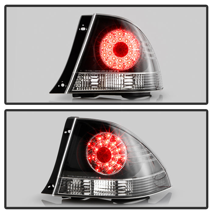 Spyder Lexus IS 300 01-05 LED Tail Lights Black ALT-YD-LIS300-LED-BK 5005809