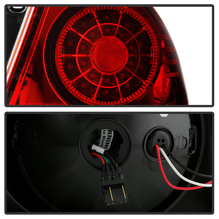 Spyder Lexus IS 300 01-03 LED Tail Lights Red Clear ALT-YD-LIS300-LED-RC 5005823