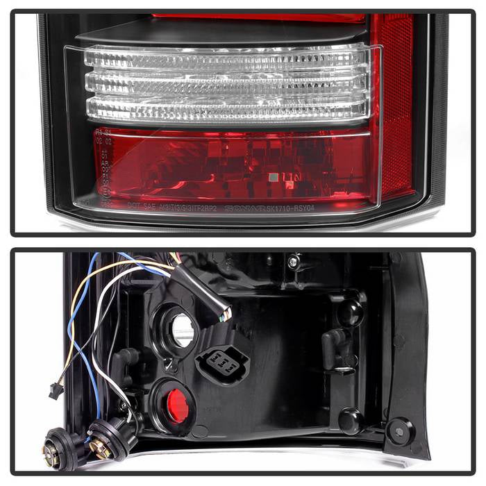 Spyder Land Rover Discovery LR4 10-14 Light Bar LED Tail Lights Black ALT-YD-LRDLR410-LBLED-BK 5080936