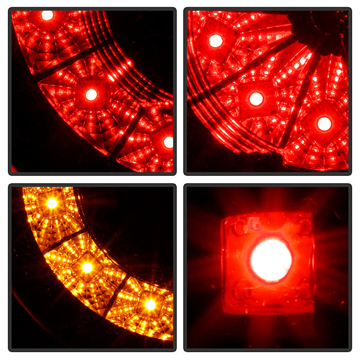 Spyder Land Rover Range Rover HSE 03-05 LED Tail Lights Black ALT-YD-LRRRH03-LED-BK 5070111