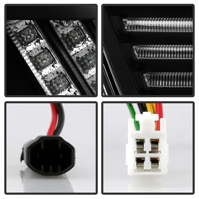 Spyder Lexus RX330/RX350 04-09 LED Tail Lights Black ALT-YD-LRX04-LED-BK 5080837