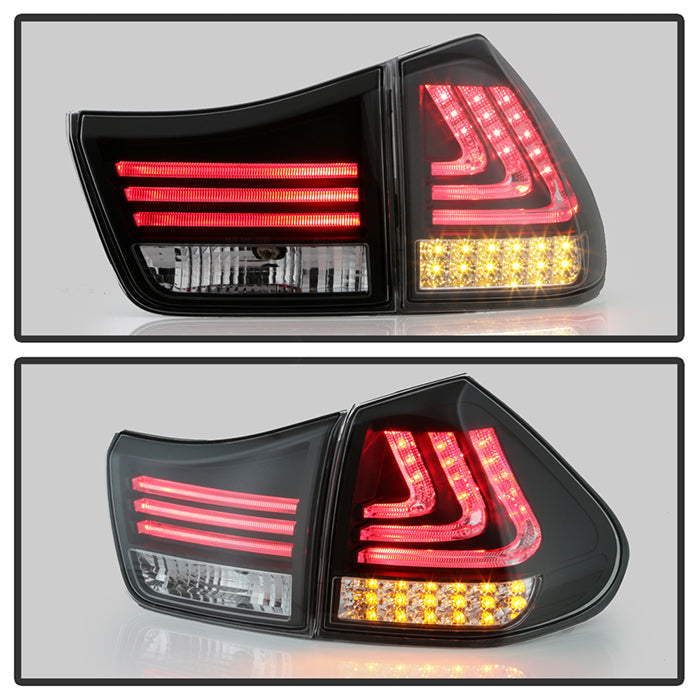 Spyder Lexus RX330/RX350 04-09 LED Tail Lights Black ALT-YD-LRX04-LED-BK 5080837