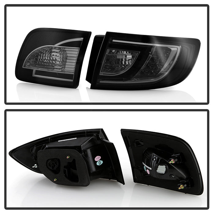 Spyder Mazda 3 03-08 4Dr Sedan (Non Hatchback)LED Tail Lights Smoke ALT-YD-M303-LED-SM 5017406