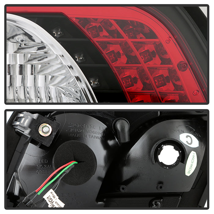 Spyder Mazda 6 03-08 4/5DR (Not fit Wagon)LED Tail Lights Black ALT-YD-M603-LED-BK 5006066