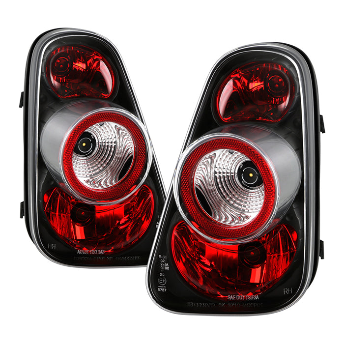 Spyder Mini Cooper 02-06/Cooper Convertibles 05-08 Euro Style Tail Lights Black ALT-YD-MC02-BK 5006240