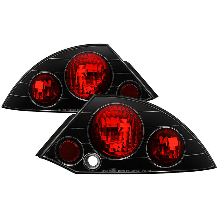 Spyder Mitsubishi Eclipse 00-02 Euro Style Tail Lights Black ALT-YD-ME00-BK 5006288