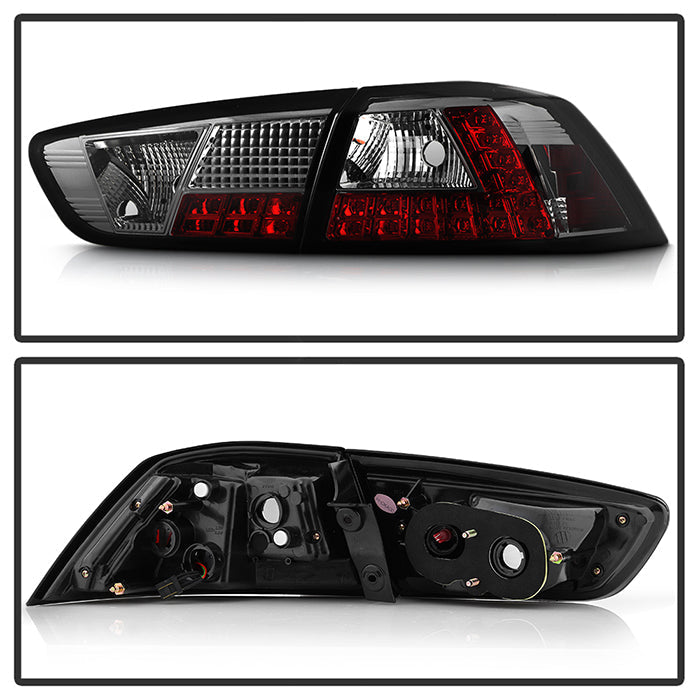 Spyder Mitsubishi Lancer/Evolution X 08-14 LED Tail Lights Smke ALT-YD-MITEVO1008-LED-SM 5030399