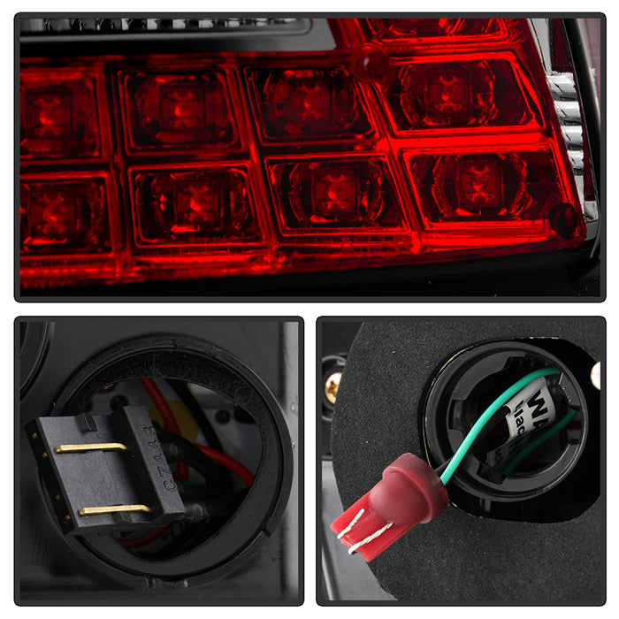 Spyder Mitsubishi Lancer/Evolution X 08-14 LED Tail Lights Smke ALT-YD-MITEVO1008-LED-SM 5030399