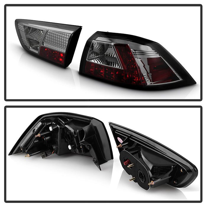 Spyder Mitsubishi Lancer/Evolution X 08-14 LED Tail Lights Smke ALT-YD-MITEVO1008-LED-SM 5030399