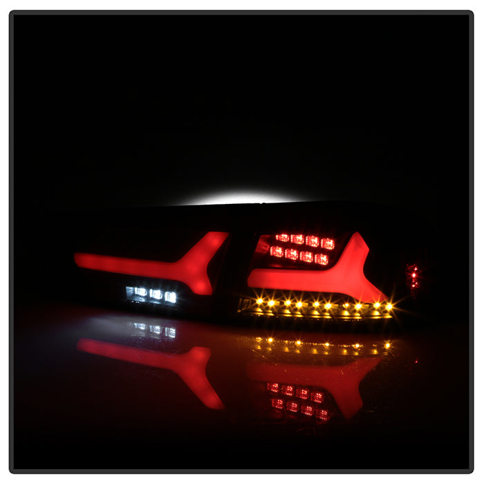Spyder Mitsubishi Lancer/Evolution X 08-14 V2 LED Tail Lights - Black Smoke ALT-YD-ML08V2-SEQ-BSM 5088147