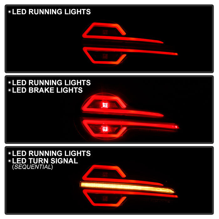 SPYDER 16-20 Mazda Miata MX-5 LED Tail Lights - Black (ALT-YD-MMI16-LED-BK) 5088437