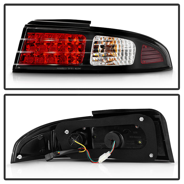 Spyder Nissan 240SX 95-98 LED Tail Lights Black ALT-YD-N240SX95-LED-BK 5006622
