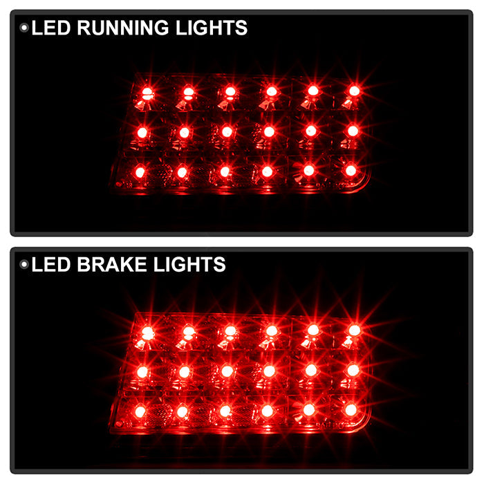 Spyder Nissan 240SX 95-98 LED Tail Lights Black ALT-YD-N240SX95-LED-BK 5006622