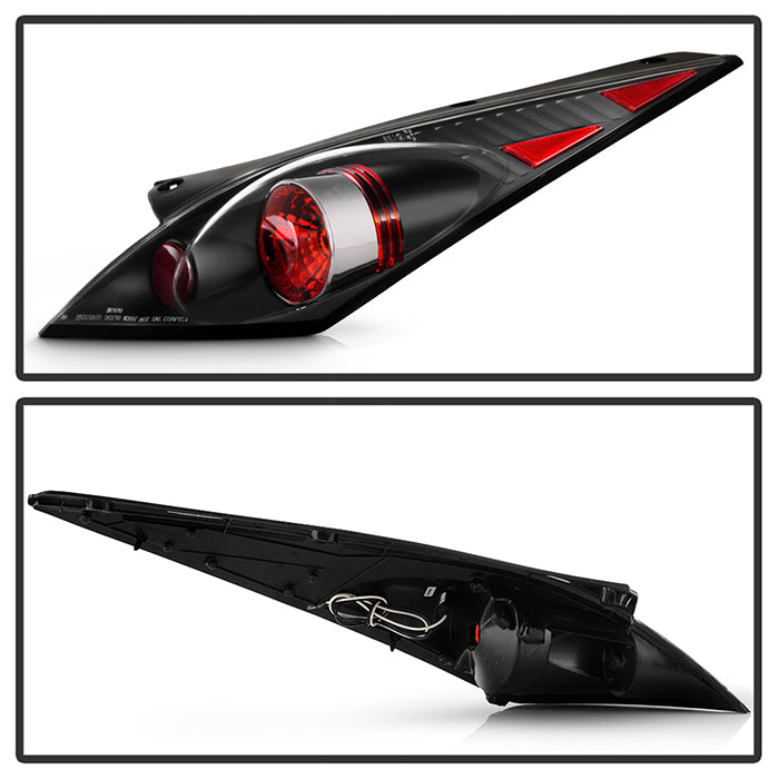 Spyder Nissan 350Z 03-05 Euro Style Tail Lights Black ALT-YD-N350Z02-BK 5006684