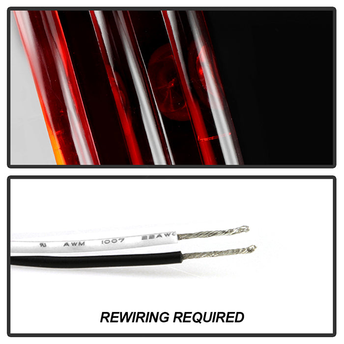 Spyder Nissan 350Z 03-05 Euro Style Tail Lights Black ALT-YD-N350Z02-BK 5006684