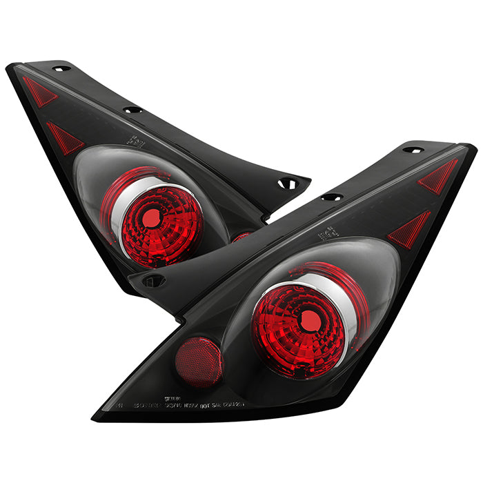 Spyder Nissan 350Z 03-05 Euro Style Tail Lights Black ALT-YD-N350Z02-BK 5006684