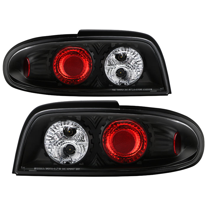 Spyder Nissan Altima 93-97 Euro Style Tail Lights Black ALT-YD-NA93-BK 5006752