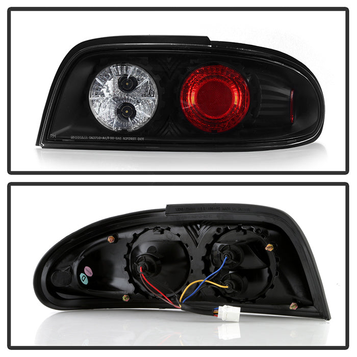 Spyder Nissan Altima 93-97 Euro Style Tail Lights Black ALT-YD-NA93-BK 5006752