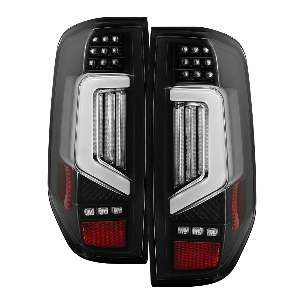 SPYDER 05-21 Nissan Frontier Clear Light Bar LED Tail Lights - Black (ALT-YD-NF05AP-GR-LED-BK) 5089137