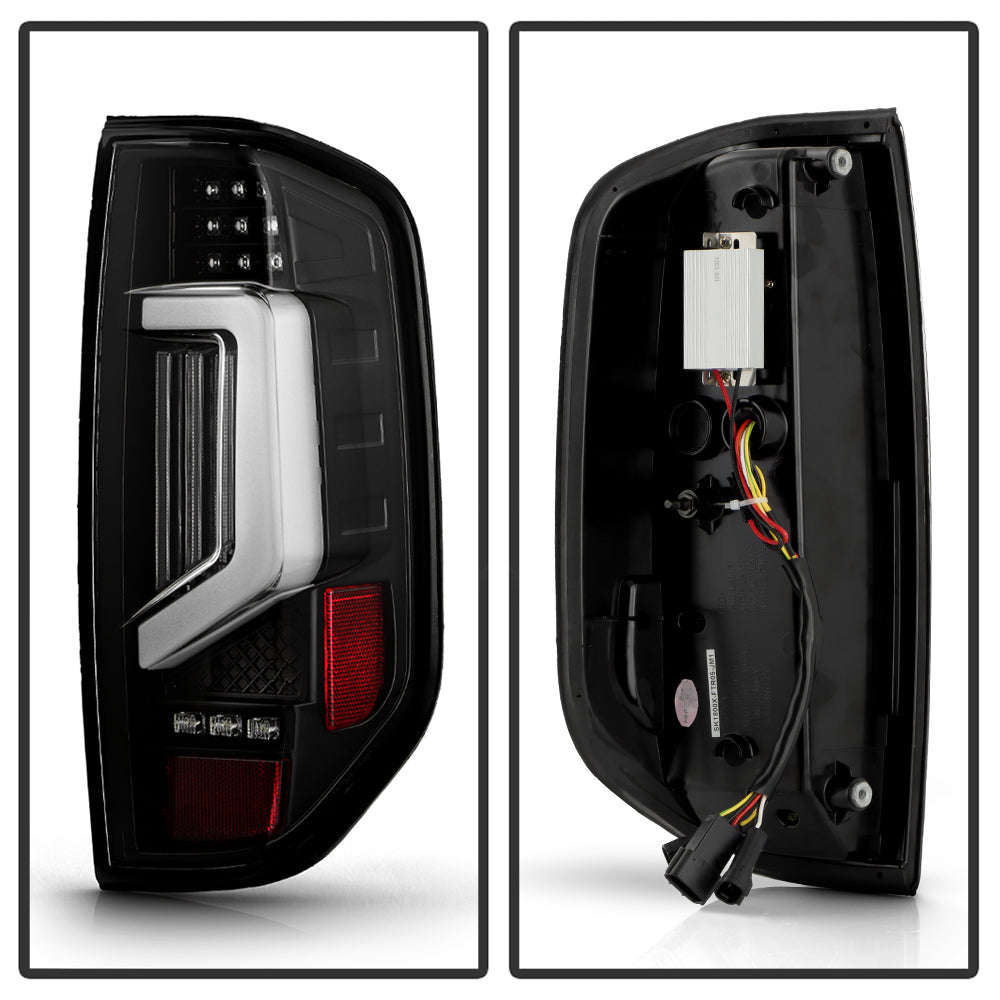 SPYDER 05-21 Nissan Frontier Clear Light Bar LED Tail Lights - Black (ALT-YD-NF05AP-GR-LED-BK) 5089137