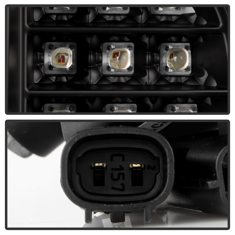 SPYDER 05-21 Nissan Frontier Clear Light Bar LED Tail Lights - Black (ALT-YD-NF05AP-GR-LED-BK) 5089137