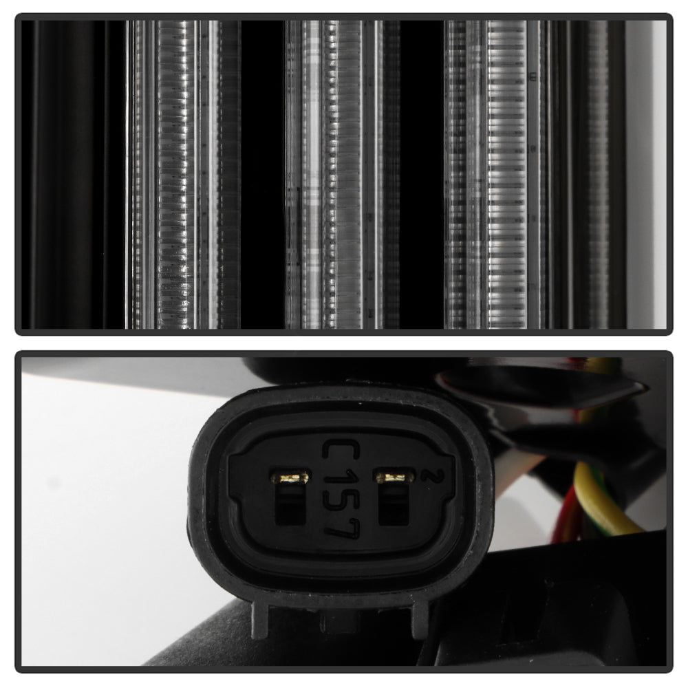 SPYDER 05-21 Nissan Frontier Clear Light Bar LED Tail Lights - Black (ALT-YD-NF05AP-GR-LED-BK) 5089137