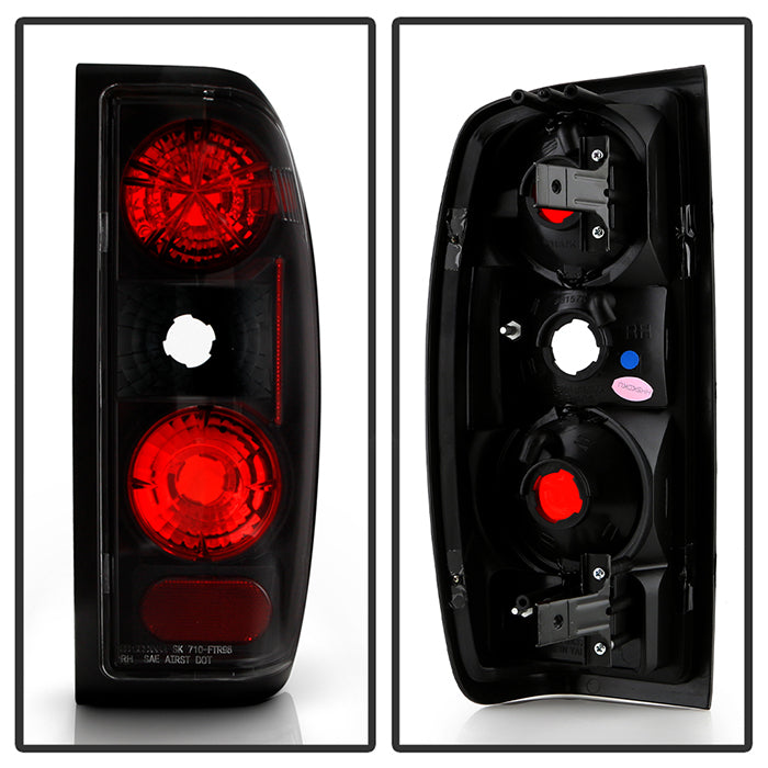 Spyder Nissan Frontier 98-00 Euro Style Tail Lights Black ALT-YD-NF98-BK 5006837