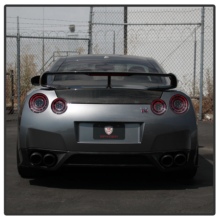 Spyder 09-15 Nissan GTR LED Tail Lights Black ALT-YD-NGTR09-LED-BK 5083265