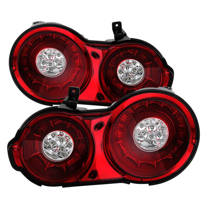 Spyder 09-15 Nissan GTR LED Tail Lights Red Clear ALT-YD-NGTR09-LED-RC 5082008