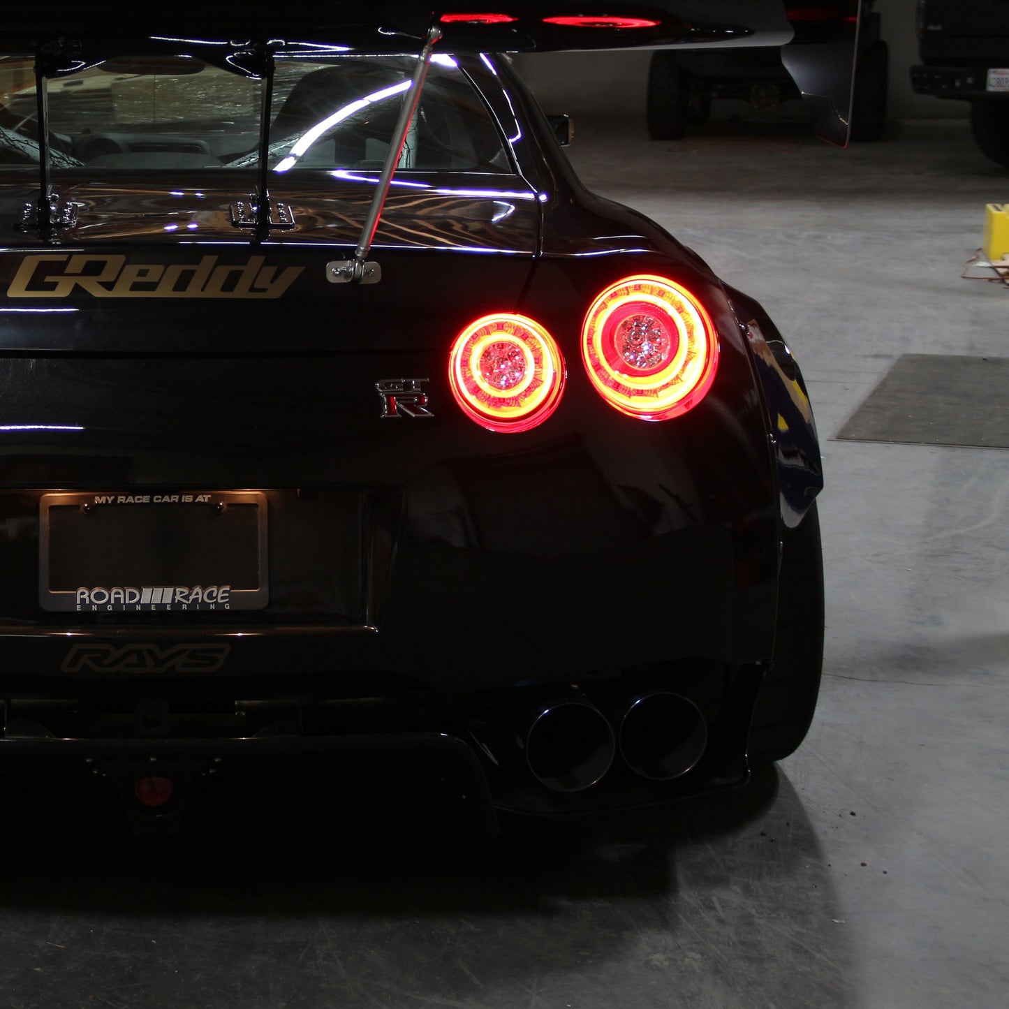 Spyder 09-15 Nissan GTR LED Tail Lights Red Clear ALT-YD-NGTR09-LED-RC 5082008