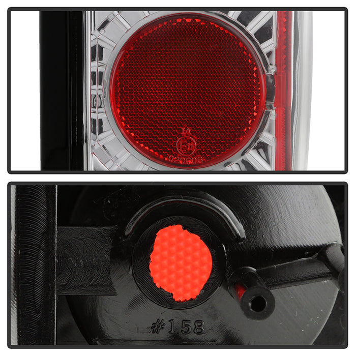 Spyder Nissan Hardbody 86-97 Euro Style Tail Lights Chrome ALT-YD-NH86-C 5006882