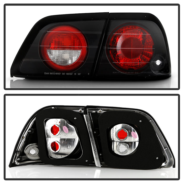 Spyder Nissan Maxima 97-99 Euro Style Tail Lights Black ALT-YD-NM97-BK 5006950