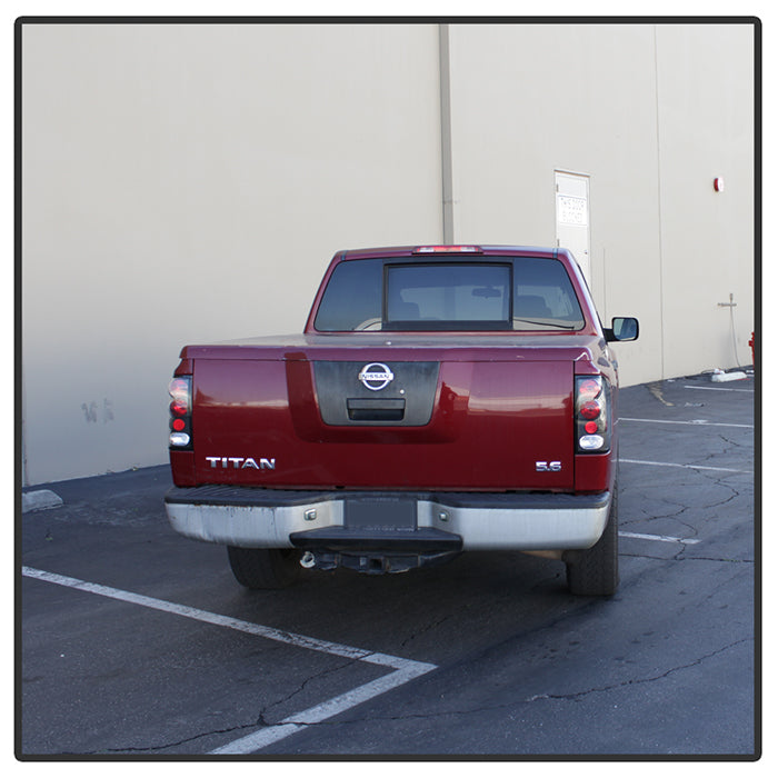 Spyder Nissan Titan 04-14 Euro Style Tail Lights Black ALT-YD-NTI04-BK 5007025