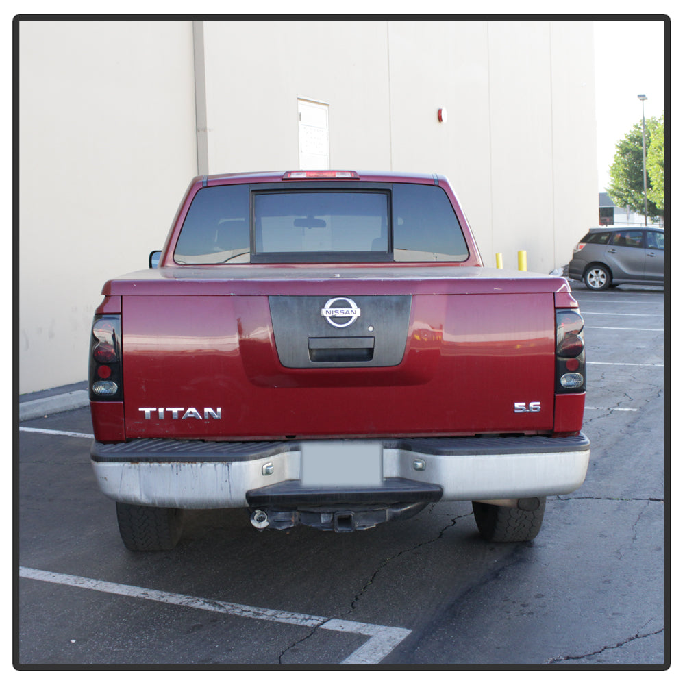 Spyder Nissan Titan 04-14 Euro Style Tail Lights Black Smoke ALT-YD-NTI04-BSM 5078223