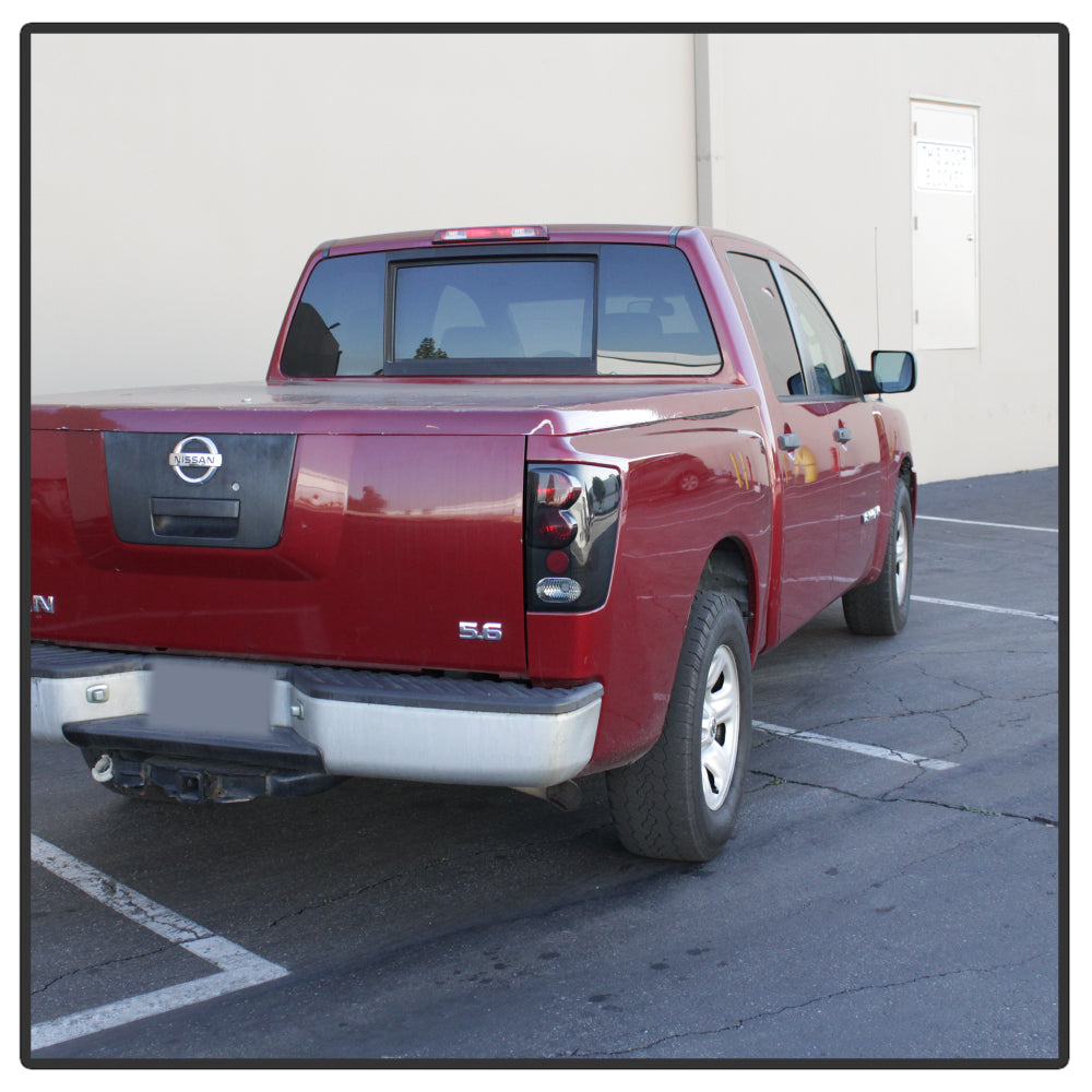 Spyder Nissan Titan 04-14 Euro Style Tail Lights Black Smoke ALT-YD-NTI04-BSM 5078223
