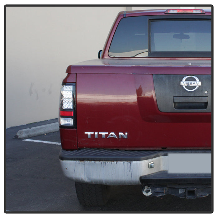 Spyder Nissan Titan 04-14 LED Tail Lights Black ALT-YD-NTI04-LED-BK 5070067