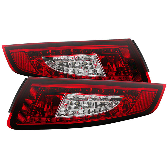 Spyder Porsche 997 05-08 LED Tail Lights Red Clear ALT-YD-P99705-LED-RC 5037978