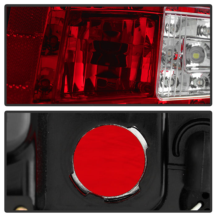 Spyder Porsche 997 05-08 LED Tail Lights Red Clear ALT-YD-P99705-LED-RC 5037978
