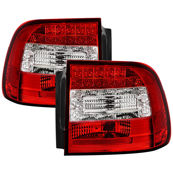 Spyder Porsche Cayenne 03-07 LED Tail Lights Red Clear ALT-YD-PCAY03-LED-RC 5007087