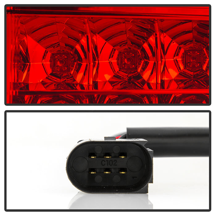 Spyder Porsche Cayenne 03-07 LED Tail Lights Red Clear ALT-YD-PCAY03-LED-RC 5007087