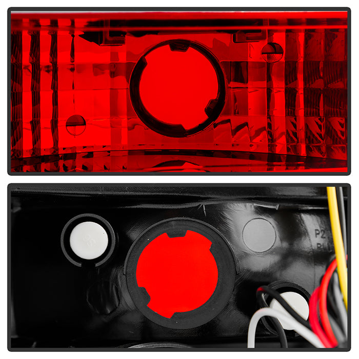 Spyder Porsche Cayenne 03-07 LED Tail Lights Red Clear ALT-YD-PCAY03-LED-RC 5007087