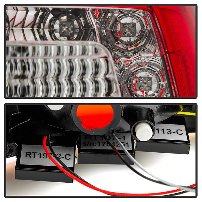 Spyder Porsche Cayenne 03-07 LED Tail Lights Red Clear ALT-YD-PCAY03-LED-RC 5007087