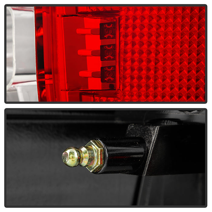 Spyder Porsche Cayenne 03-07 LED Tail Lights Red Clear ALT-YD-PCAY03-LED-RC 5007087