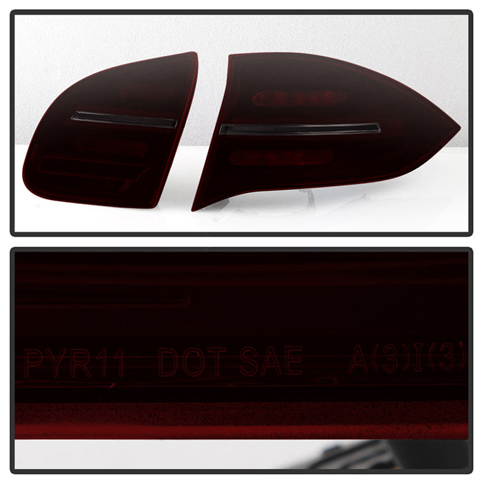 Spyder Porsche Cayenne 958 11-14 LED Tail Lights - Sequential Signal - Red Smoke 5086907