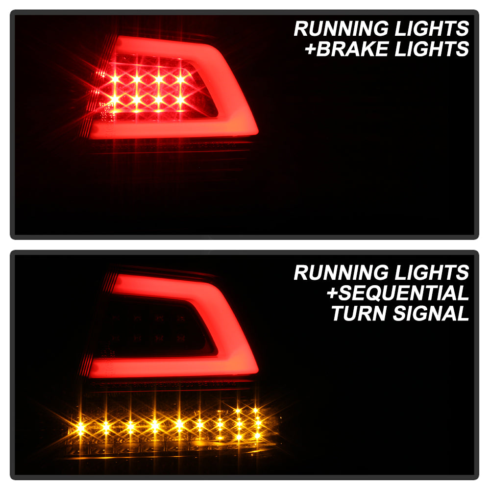 Spyder 08-09 Pontiac G8 Version 2 Light Bar LED Tail Lights - Black - ALT-YD-PG808V2-LB-BK 5086068
