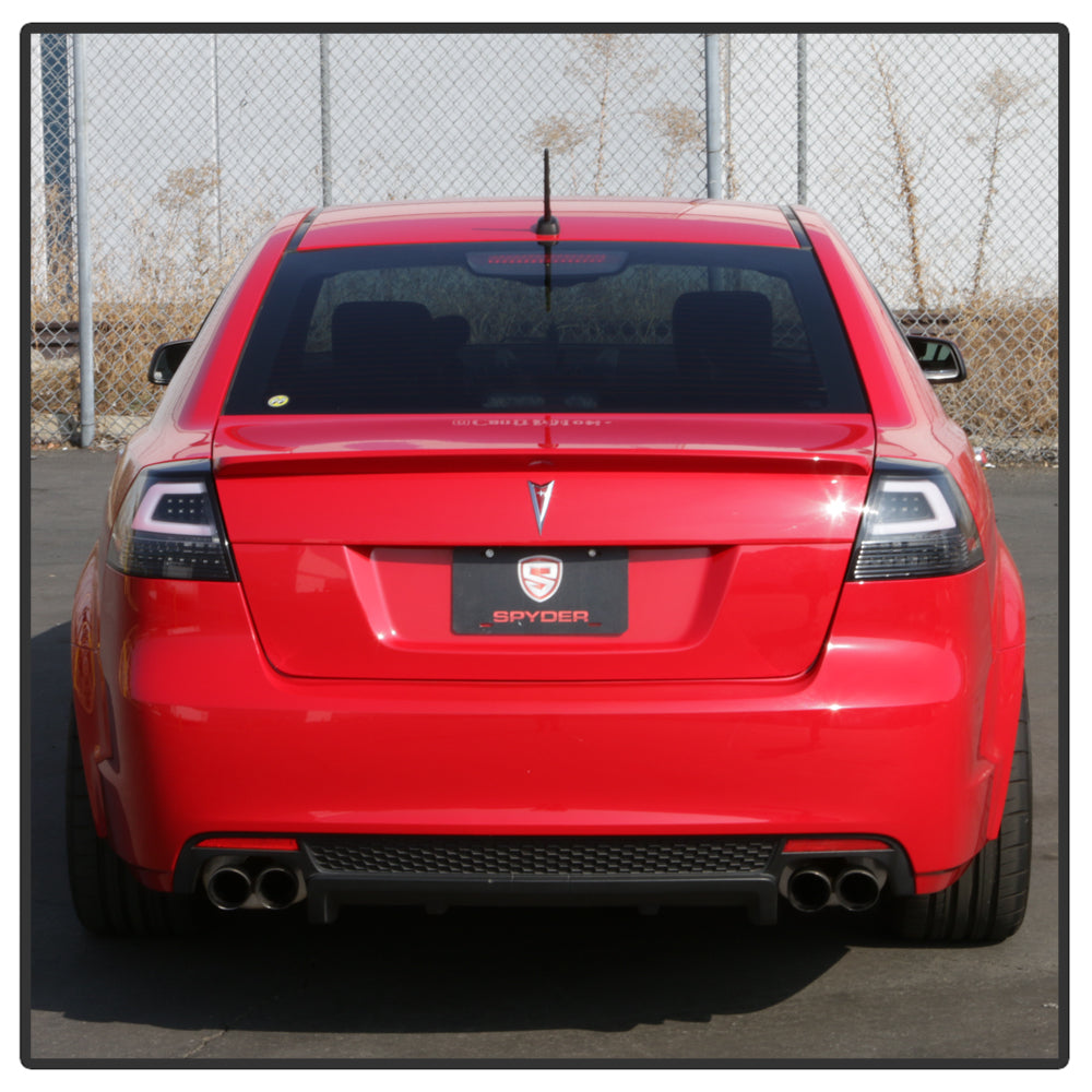 Spyder 08-09 Pontiac G8 Version 2 Light Bar LED Tail Lights - Black - ALT-YD-PG808V2-LB-BK 5086068