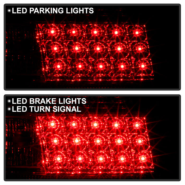 Spyder Pontiac Grand Prix 97-03 LED Tail Lights Red Clear ALT-YD-PGP97-LED-RC 5007162