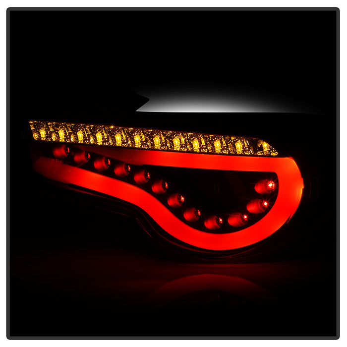 Spyder Scion FRS 12-14/Subaru BRZ 12-14 Light Bar LED Tail Lights Black ALT-YD-SFRS12-LBLED-BK 5072009