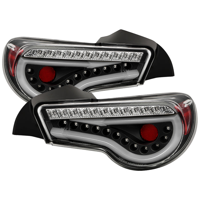 Spyder Scion FRS 12-14/Subaru BRZ 12-14 Light Bar LED Tail Lights Black ALT-YD-SFRS12-LBLED-BK 5072009